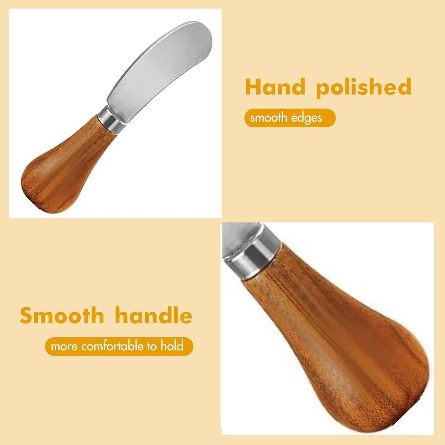 Cuchillo para Untar Mantequilla Houkiper, Acero Inoxidable, 2 Piezas