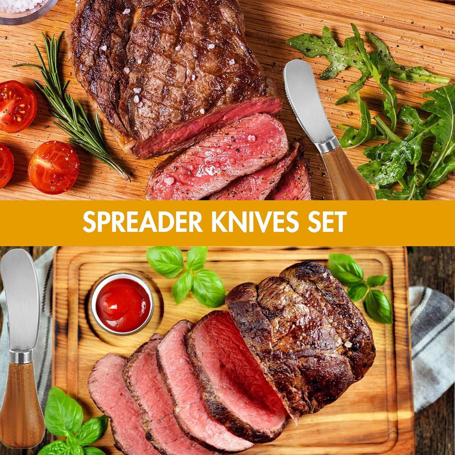 Cuchillo para Untar Mantequilla Houkiper, Acero Inoxidable, 2 Piezas