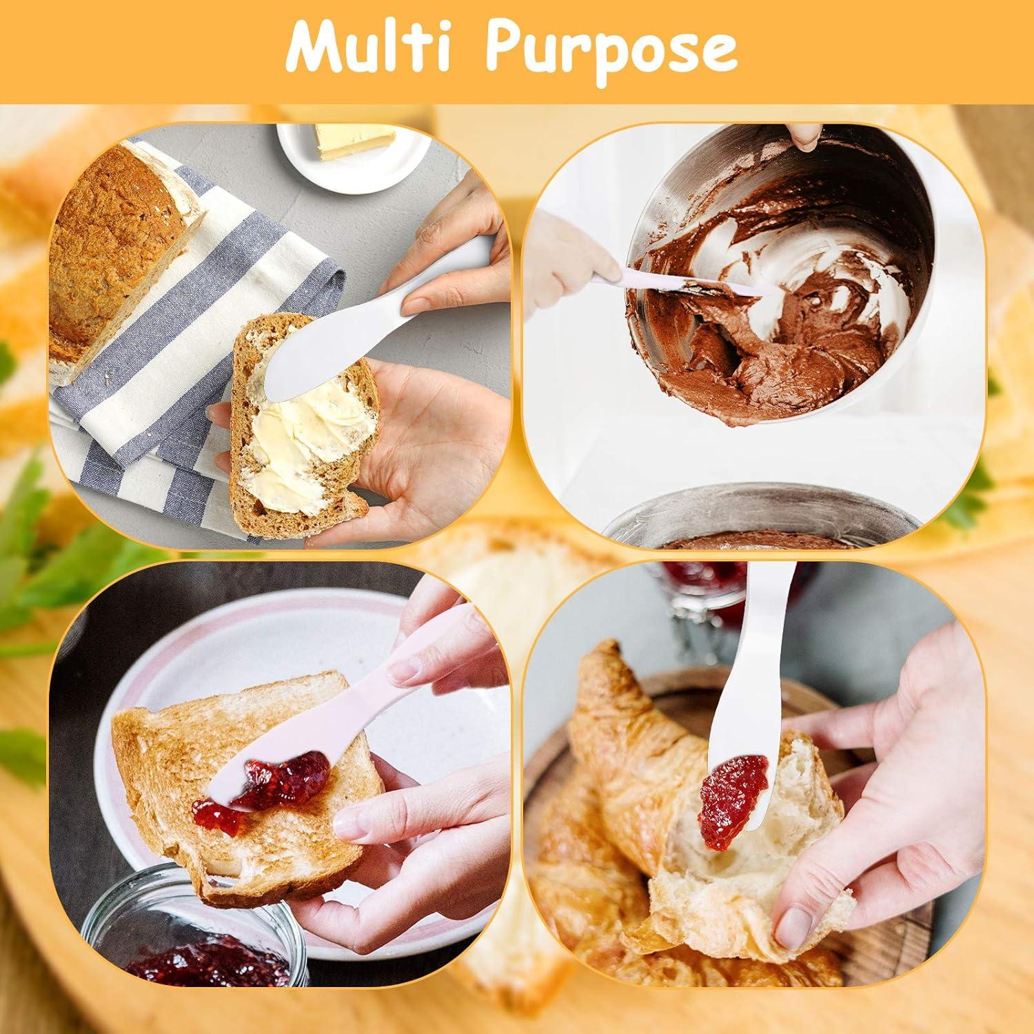 4 Untadores de Mantequilla Patelai de Plástico Reutilizables 18.5 cm