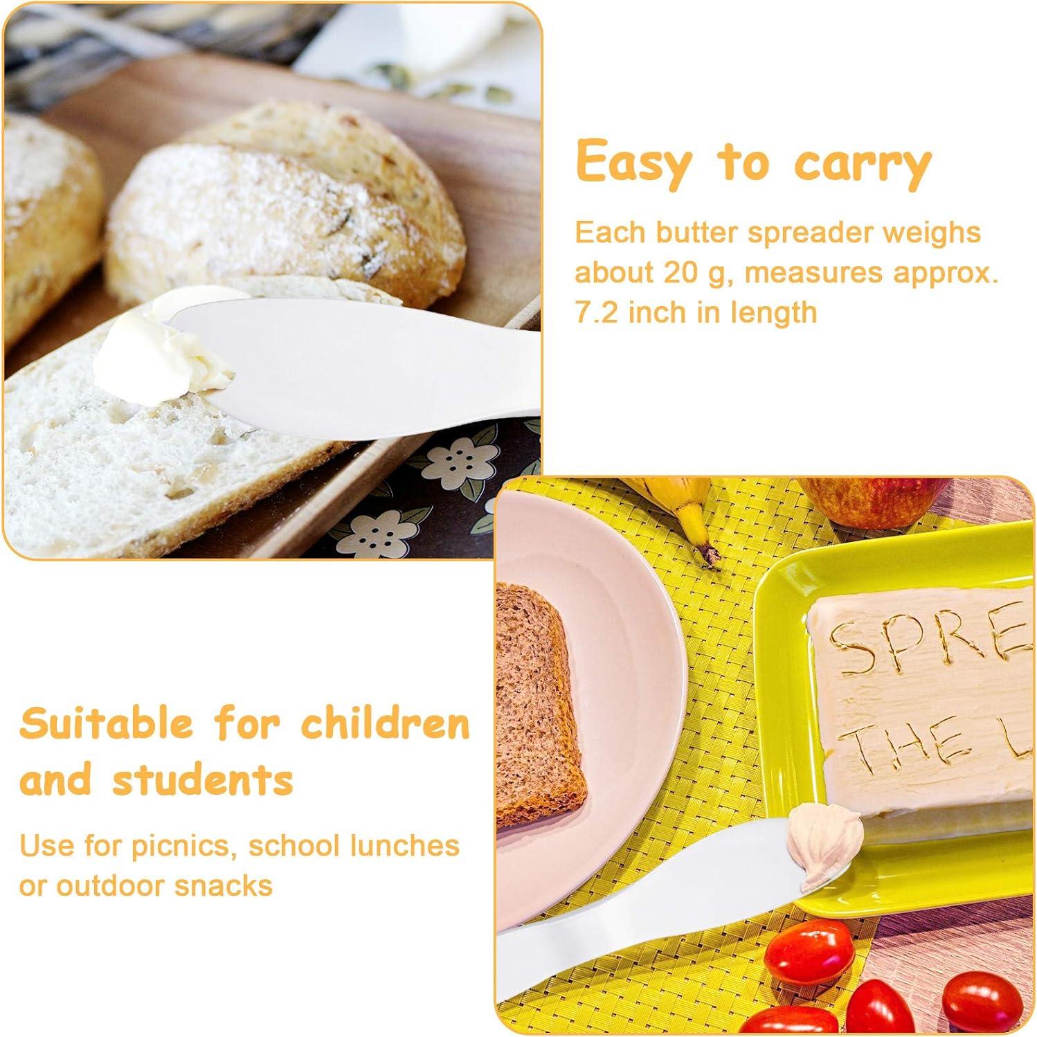 4 Untadores de Mantequilla Patelai de Plástico Reutilizables 18.5 cm