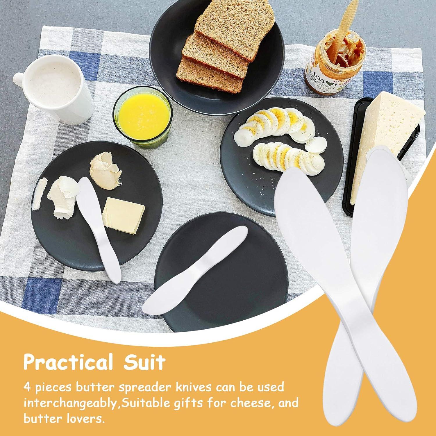 4 Untadores de Mantequilla Patelai de Plástico Reutilizables 18.5 cm