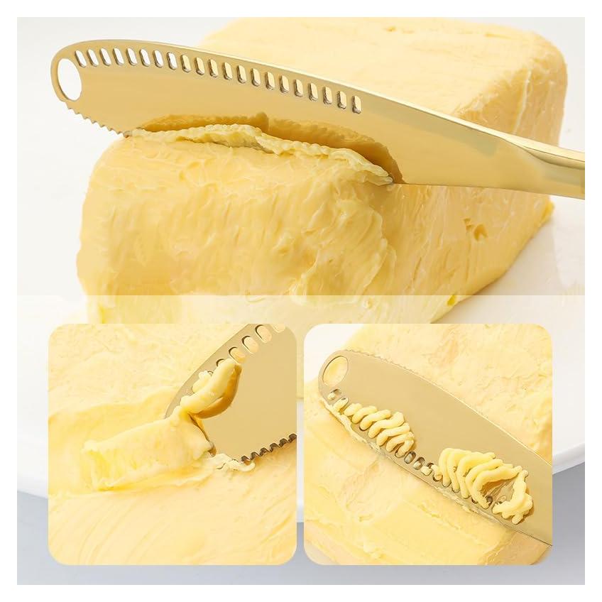 Juego de cuchillos para mantequilla Genérico 3 piezas acero inoxidable