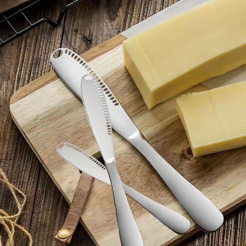 Juego de cuchillos para mantequilla Genérico 3 piezas acero inoxidable