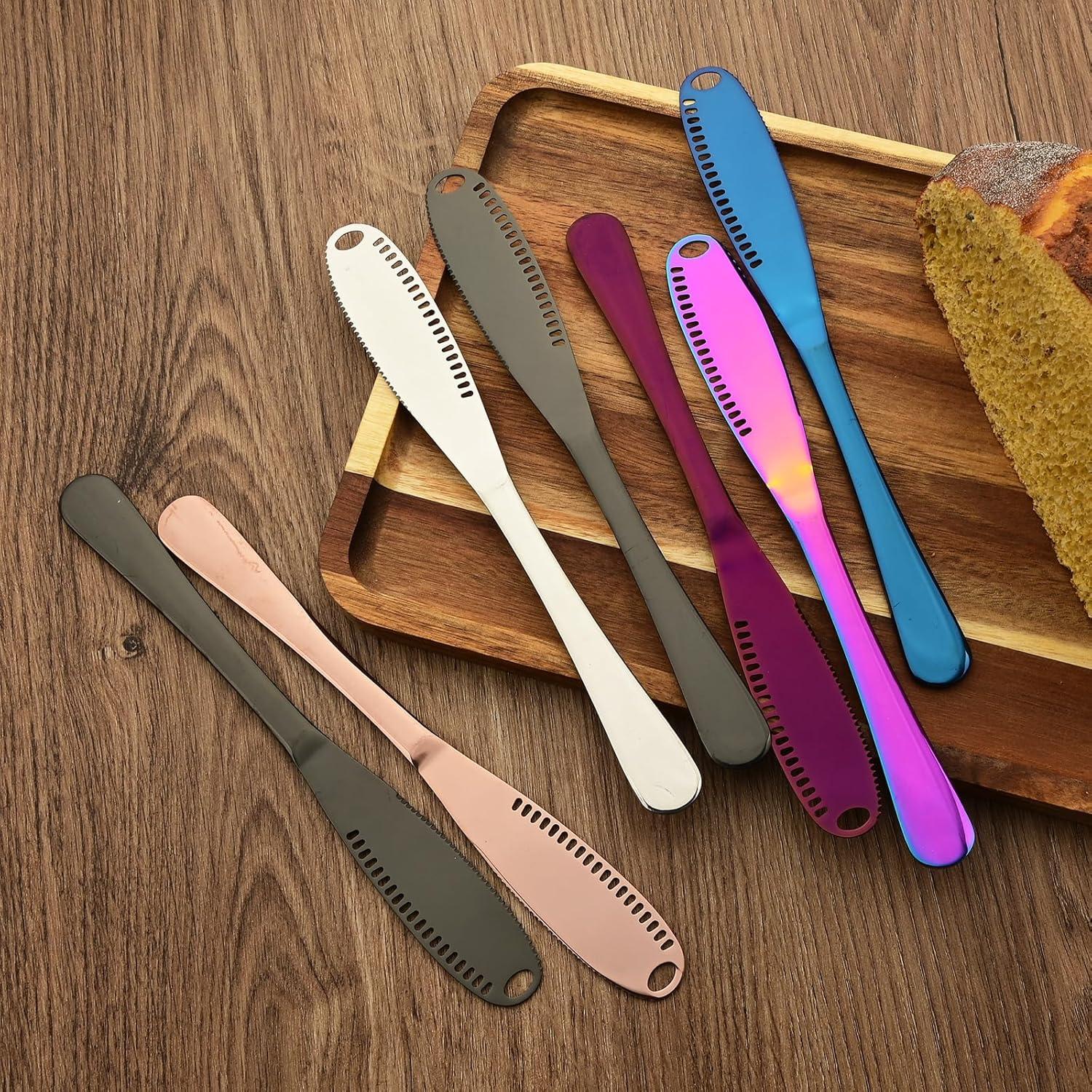 Juego de 8 cuchillos para mantequilla Uniturcky 22cm acero inoxidable