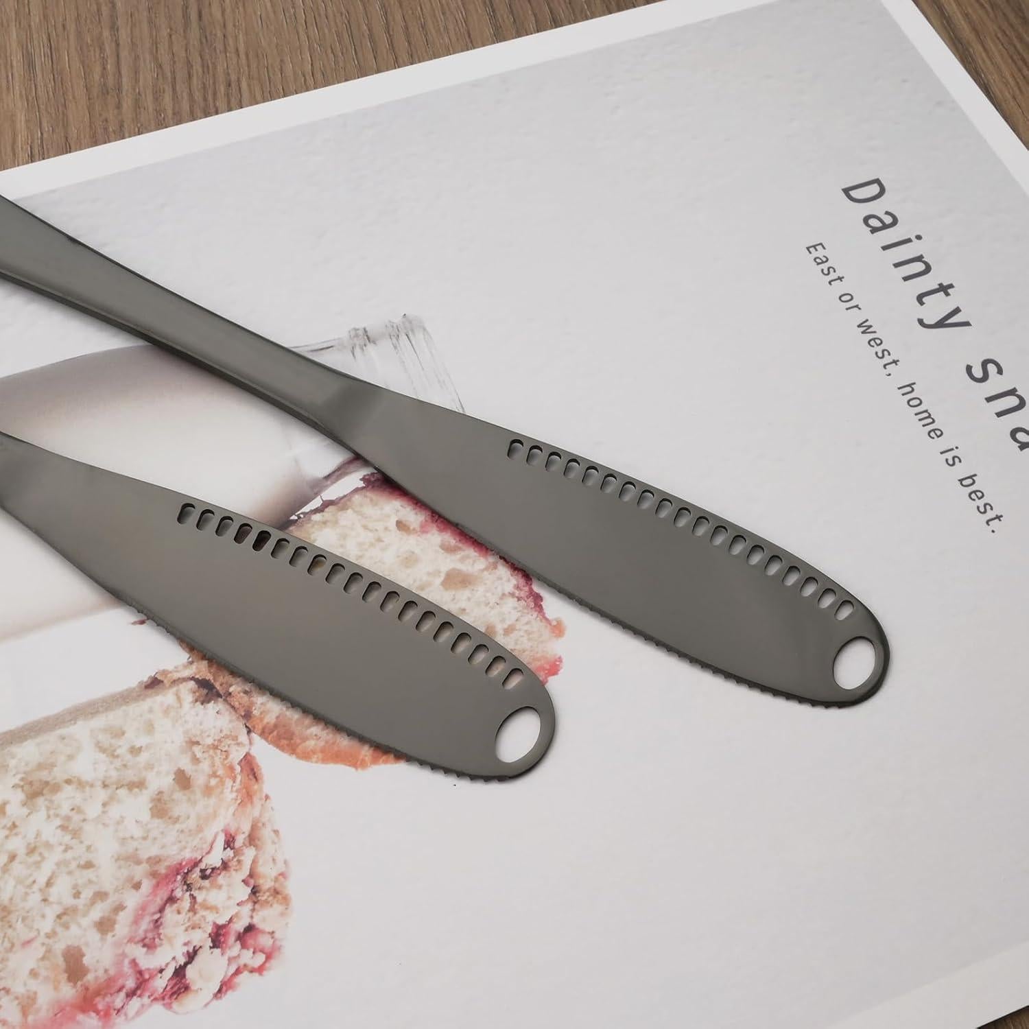 Juego de 8 cuchillos para mantequilla Uniturcky 22cm acero inoxidable