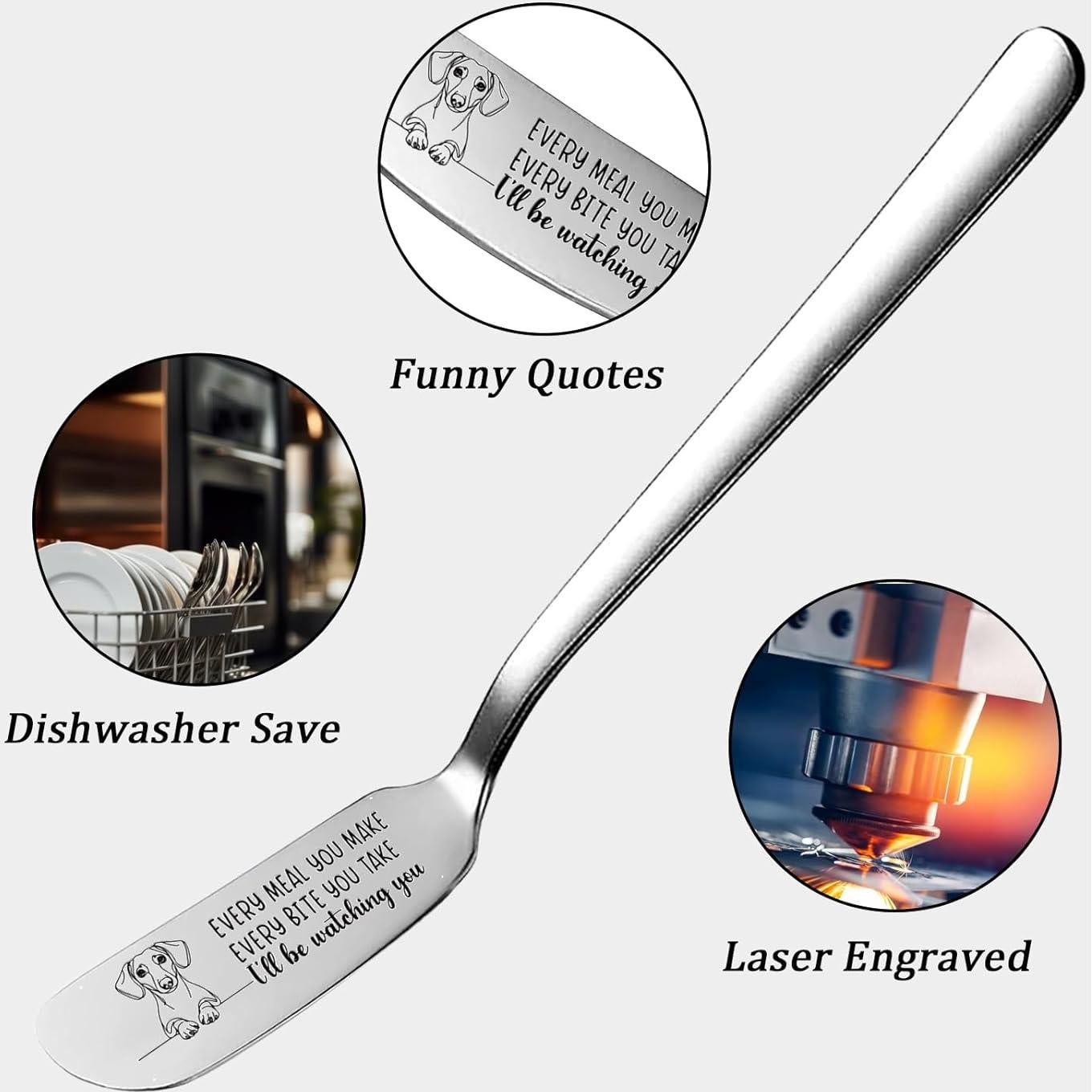 Cuchillo para Mantequilla Odoor Fan 16-Dachshund Acero Inoxidable