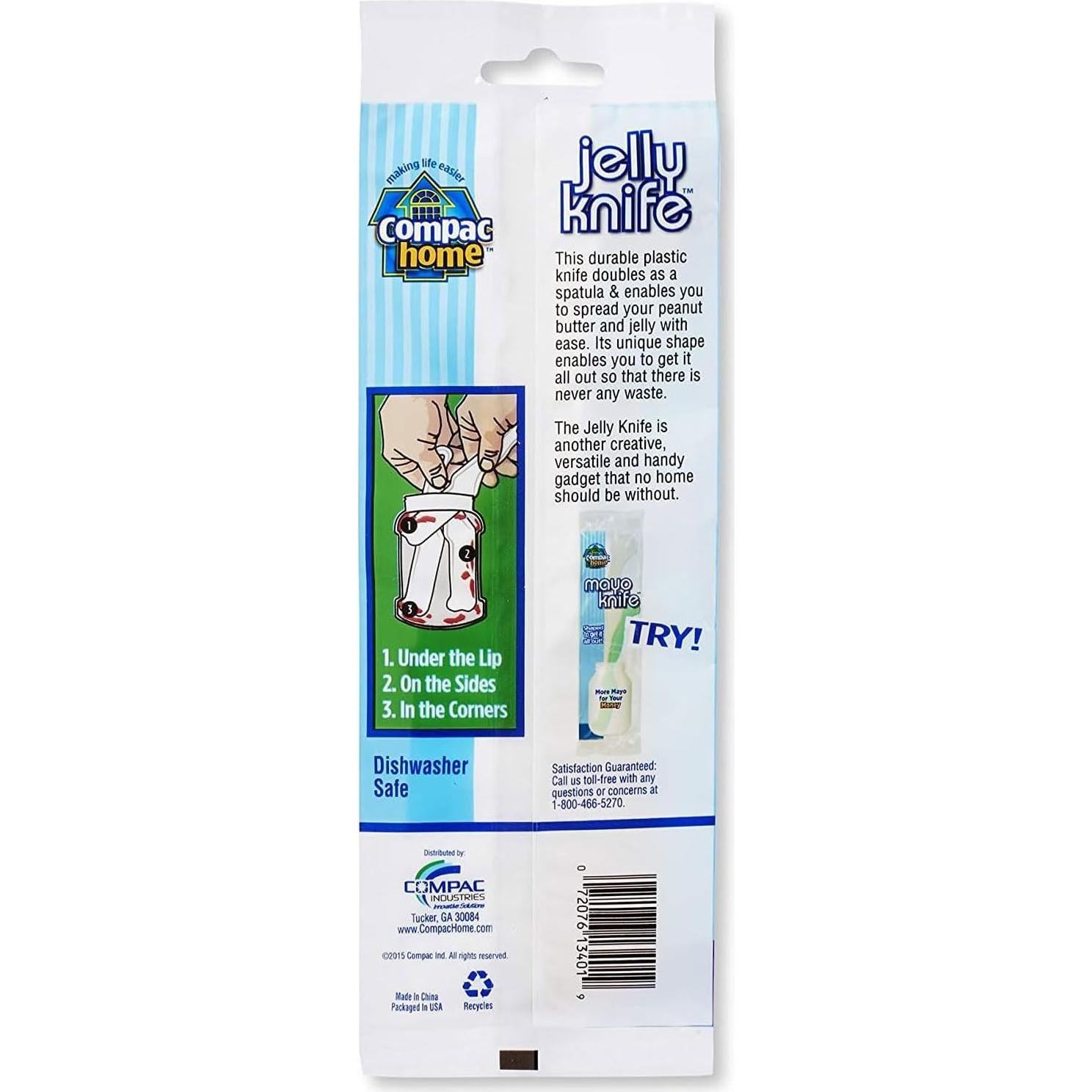 Espátula Cuchillo de Plástico Compac para Mantequilla y Gelatina