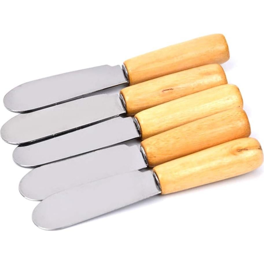 Juego de 5 Espátulas de Mantequilla ACKLLR de Acero Inoxidable