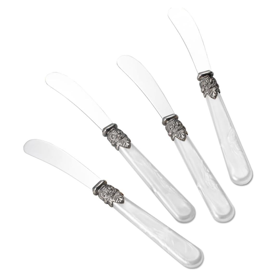 Set de 4 cuchillos para untar mantequilla XIAOCORI acero inoxidable