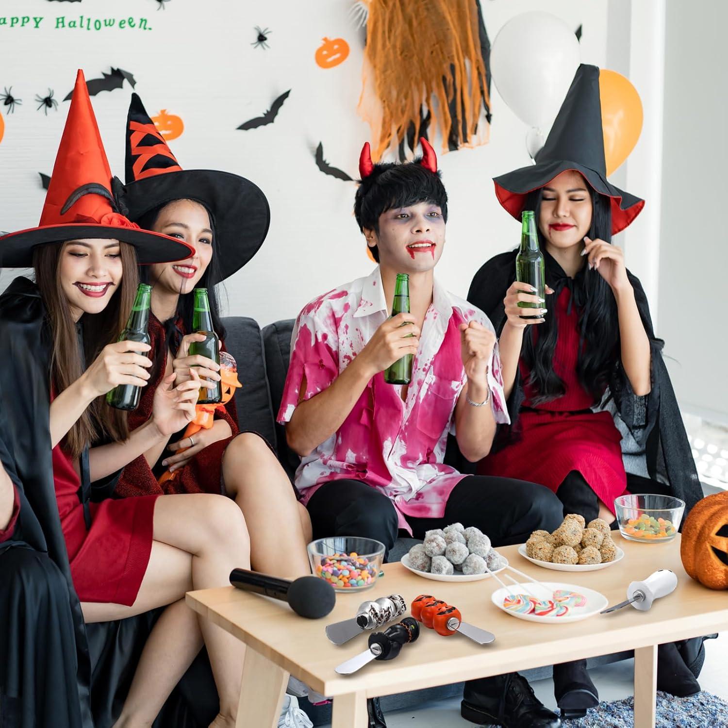 Set 8 Espátulas de Queso Halloween Lasnten - Acero Inoxidable