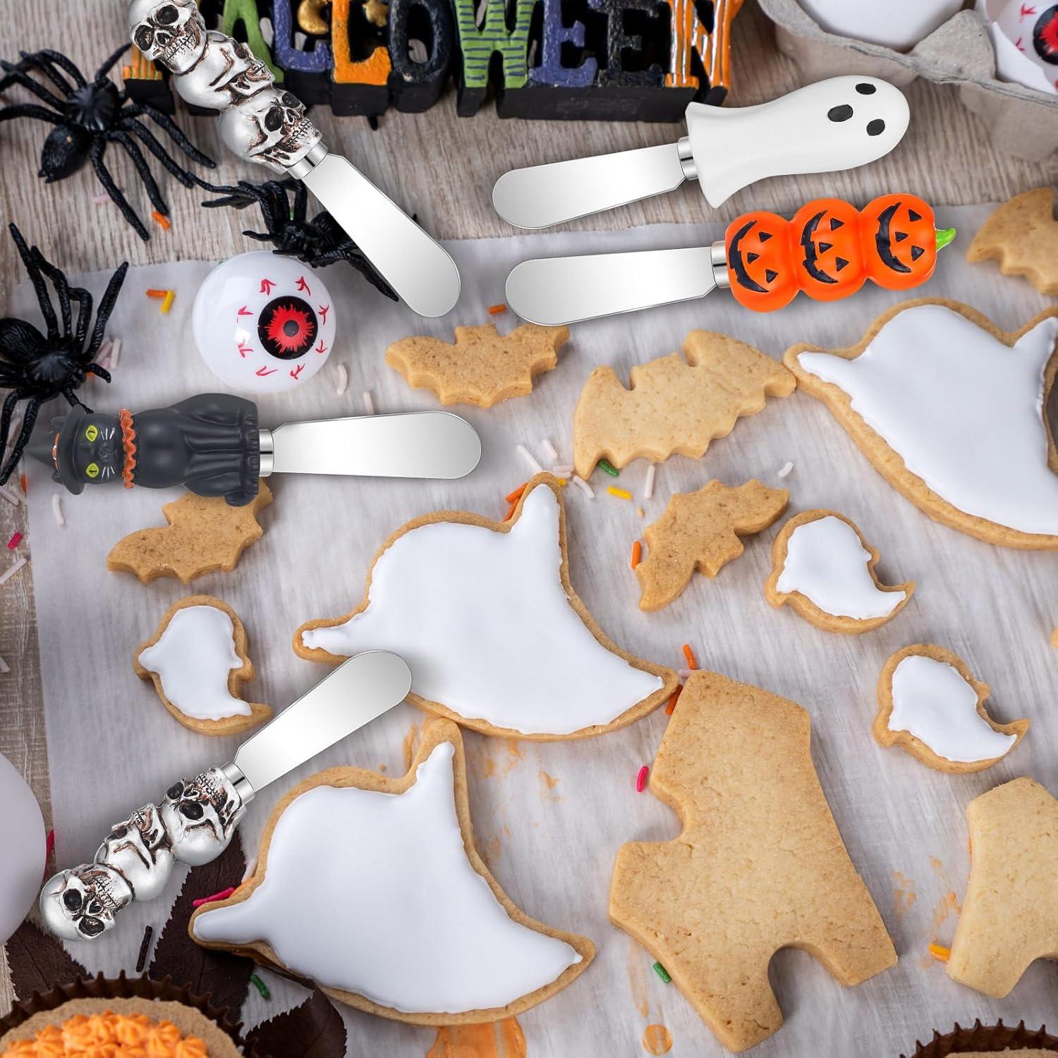 Set 8 Espátulas de Queso Halloween Lasnten - Acero Inoxidable