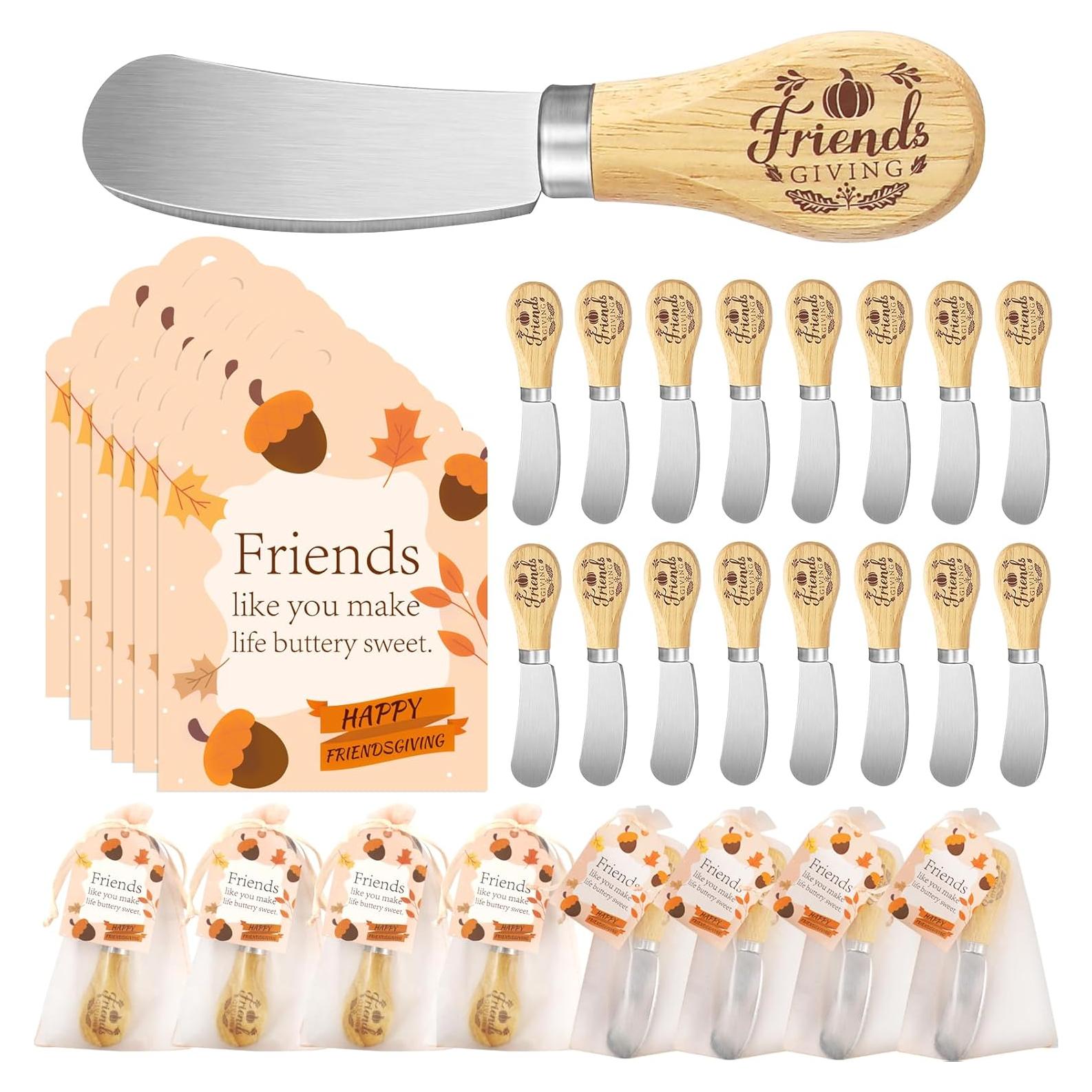 20 Esparcidores de Mantequilla ERTIUANIO con Tarjetas y Bolsas