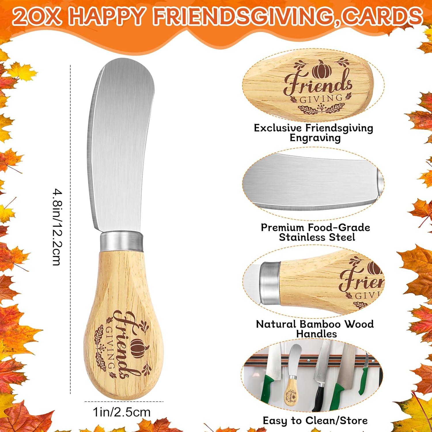 20 Esparcidores de Mantequilla ERTIUANIO con Tarjetas y Bolsas