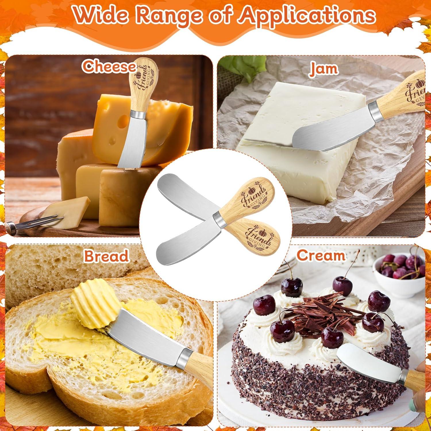 20 Esparcidores de Mantequilla ERTIUANIO con Tarjetas y Bolsas