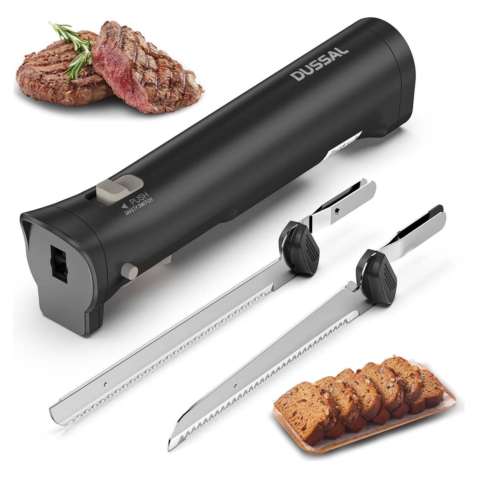 Cuchillo Eléctrico Inalámbrico DUSSAL 48.94 cm 4 Cuchillas Acero