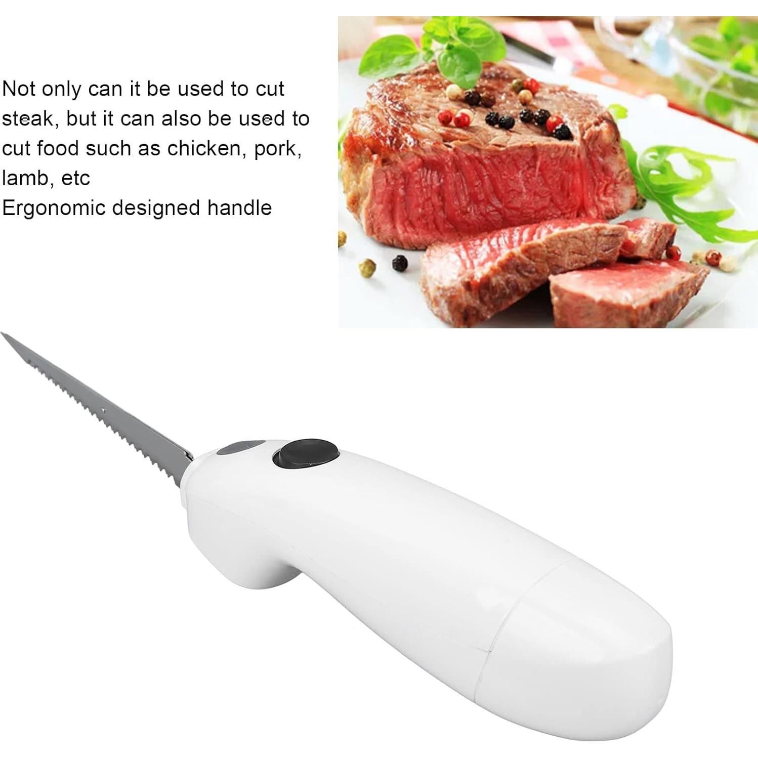 Cuchillo Eléctrico Inalámbrico Pyhodi 20cm Acero Inoxidable