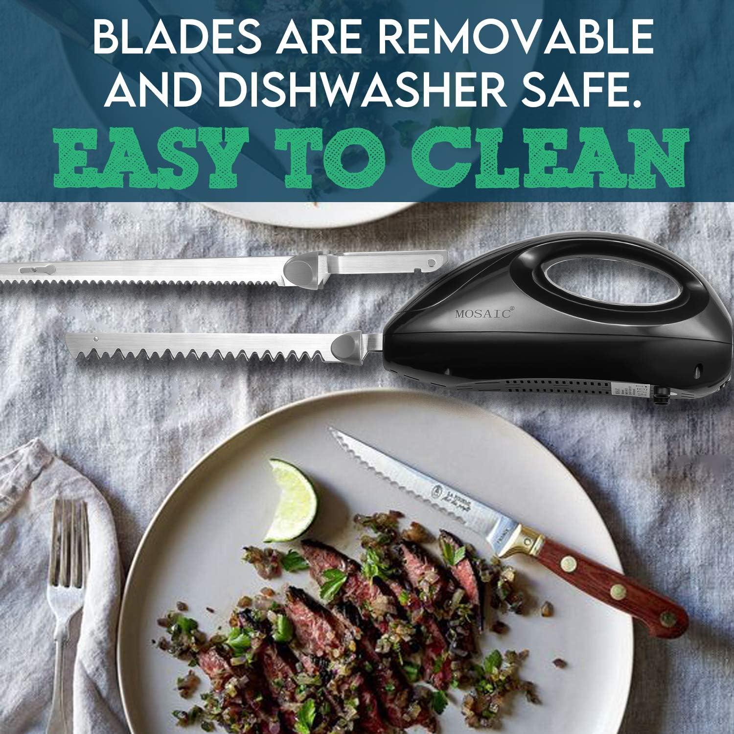 Cuchillo Eléctrico MOSAIC HM-29 con 2 Cuchillas Serradas 20.32 cm