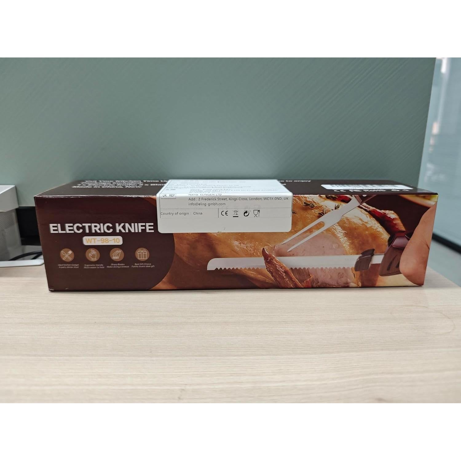 Cuchillo Eléctrico MOVNO ReciproSlicer 60, 2 Hojas Acero Inoxidable