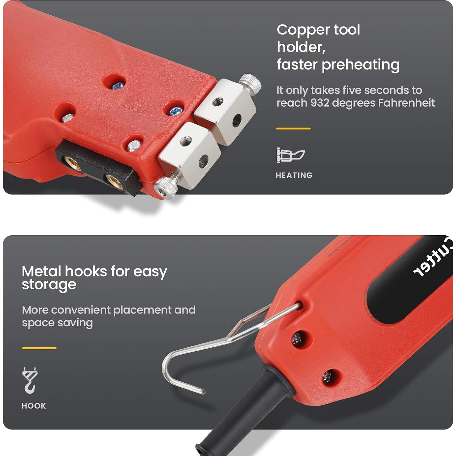 Cortador de Tela Eléctrico Anbull 100W con Cuchilla Ajustable