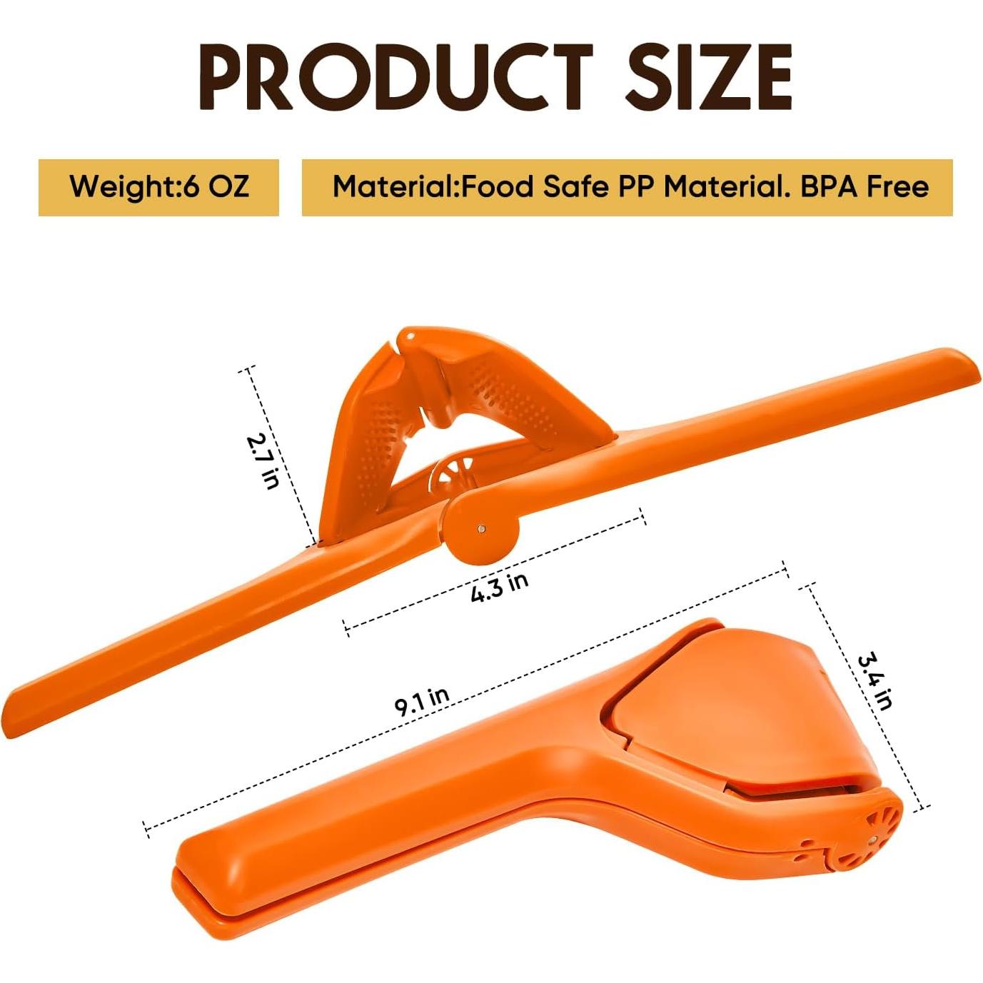 Exprimidor de Limón Manual HomeyVenture Naranja Ergonómico