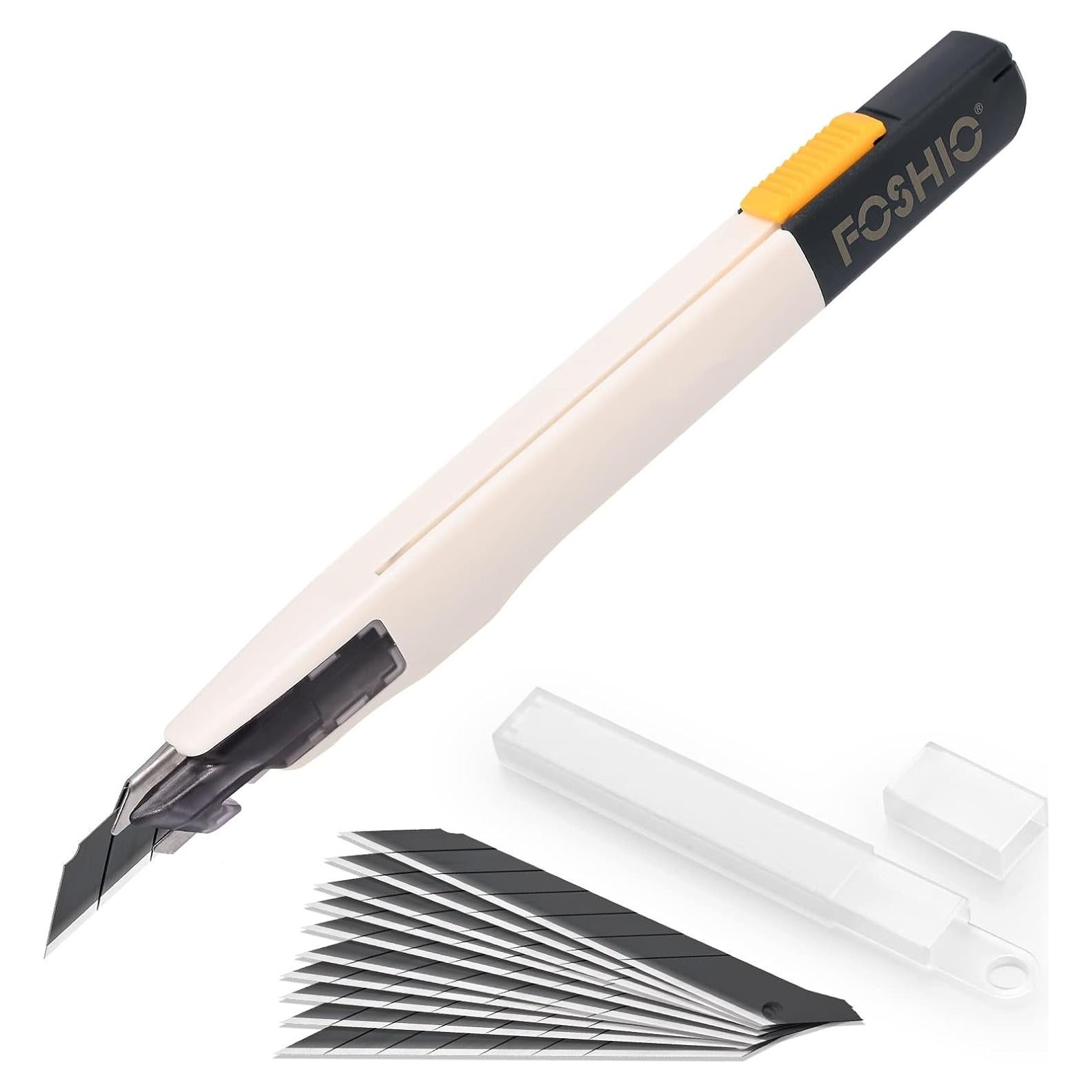 Cuchillo Utilitario Retráctil FOSHIO con 10 Cuchillas 9MM