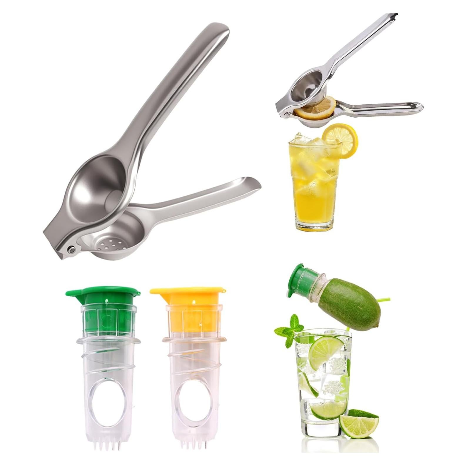 Exprimidor de Limón LOGJAM 3 Pcs Acero Inoxidable y Manual