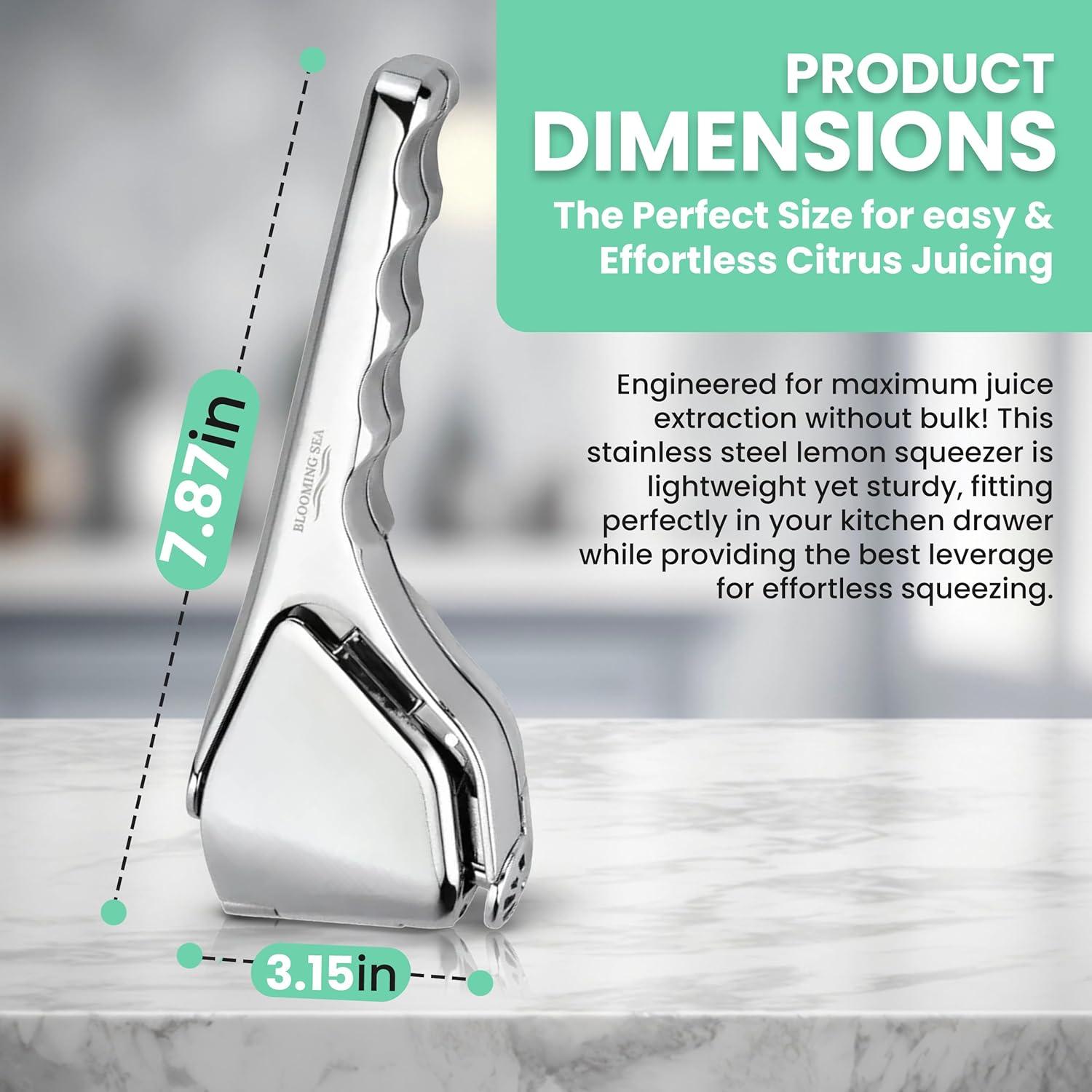 Exprimidor de Limón Blooming Sea Manual Compacto con Filtro