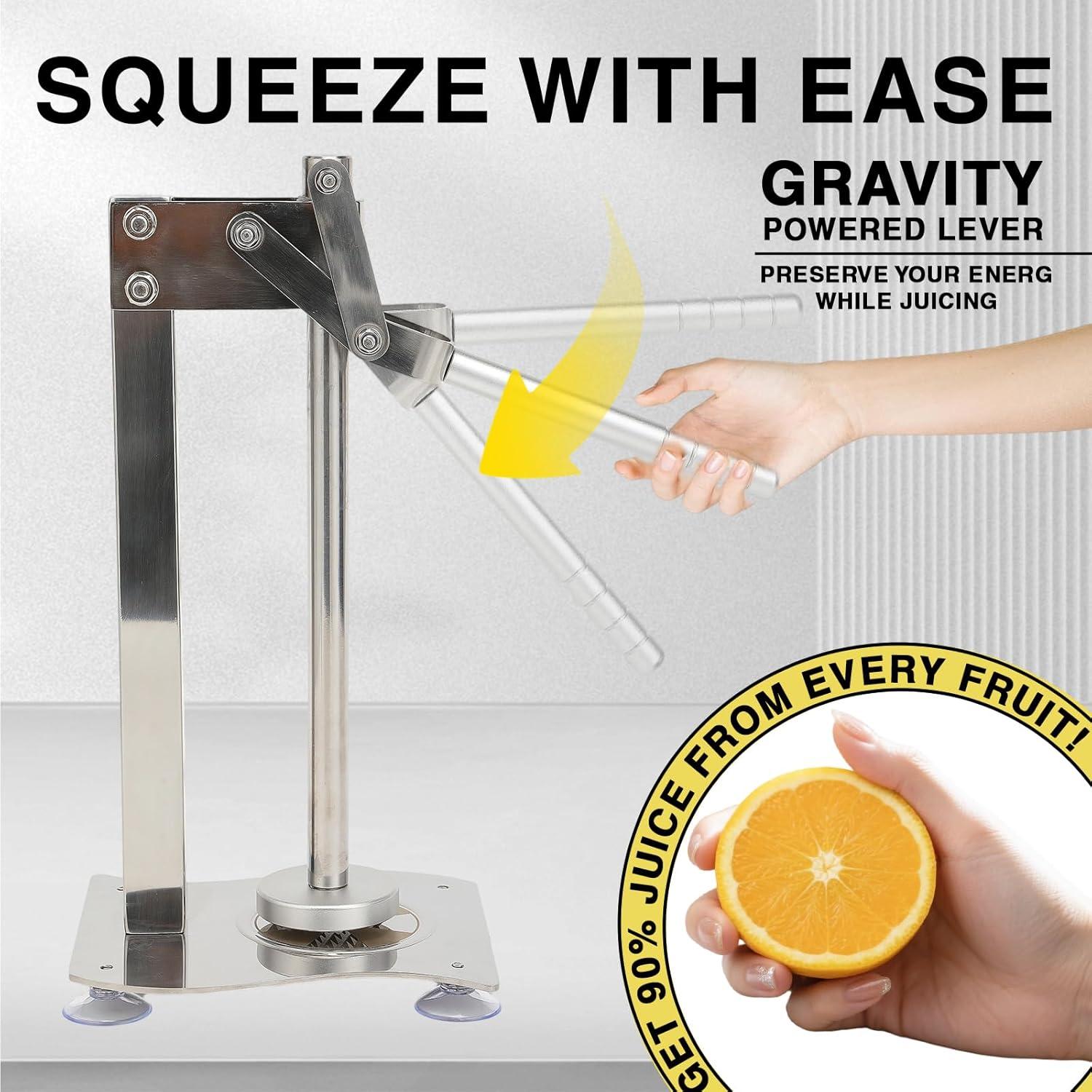 Prensa Exprimidor Manual de Limón OUENUNEFS Acero Inoxidable