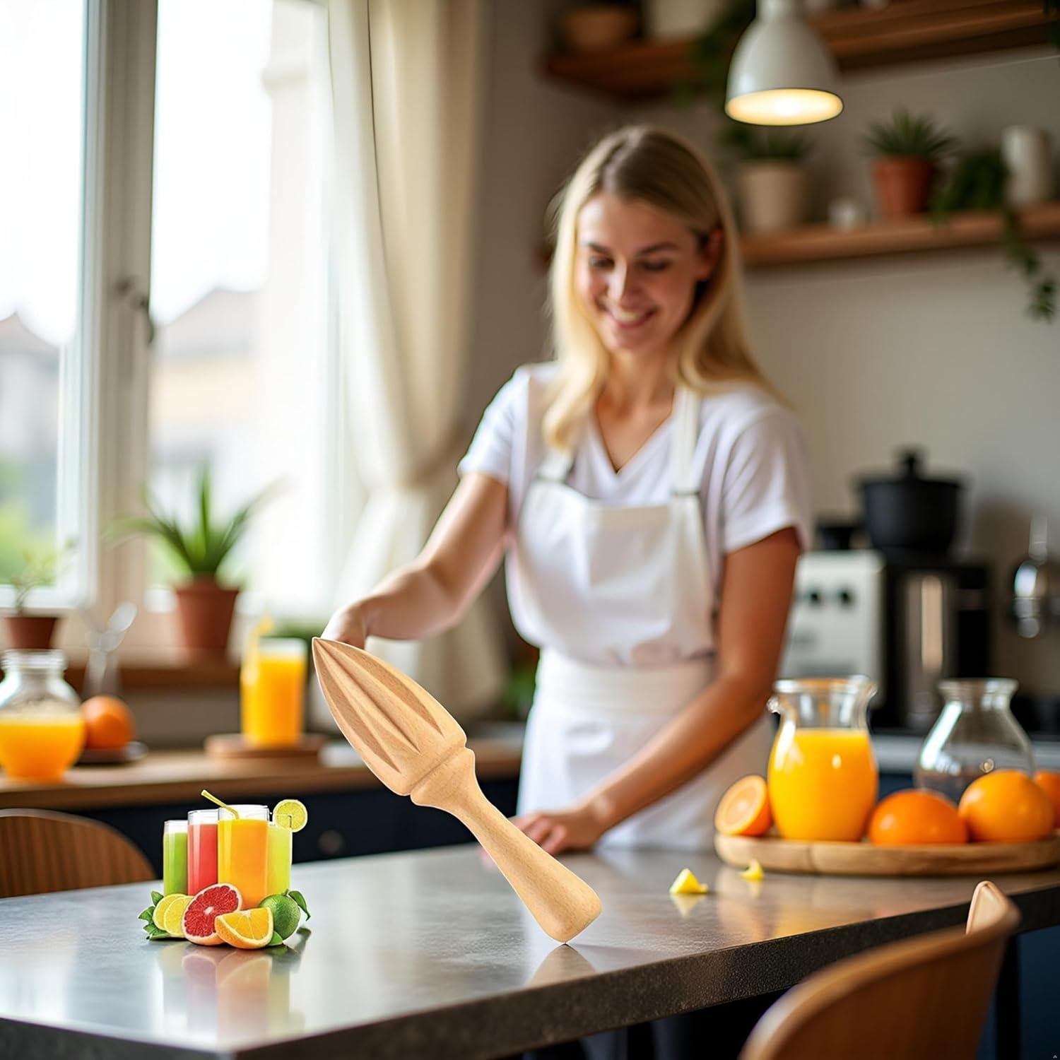 Prensador de Cítricos de Madera Calsgkspray Manual 60ml