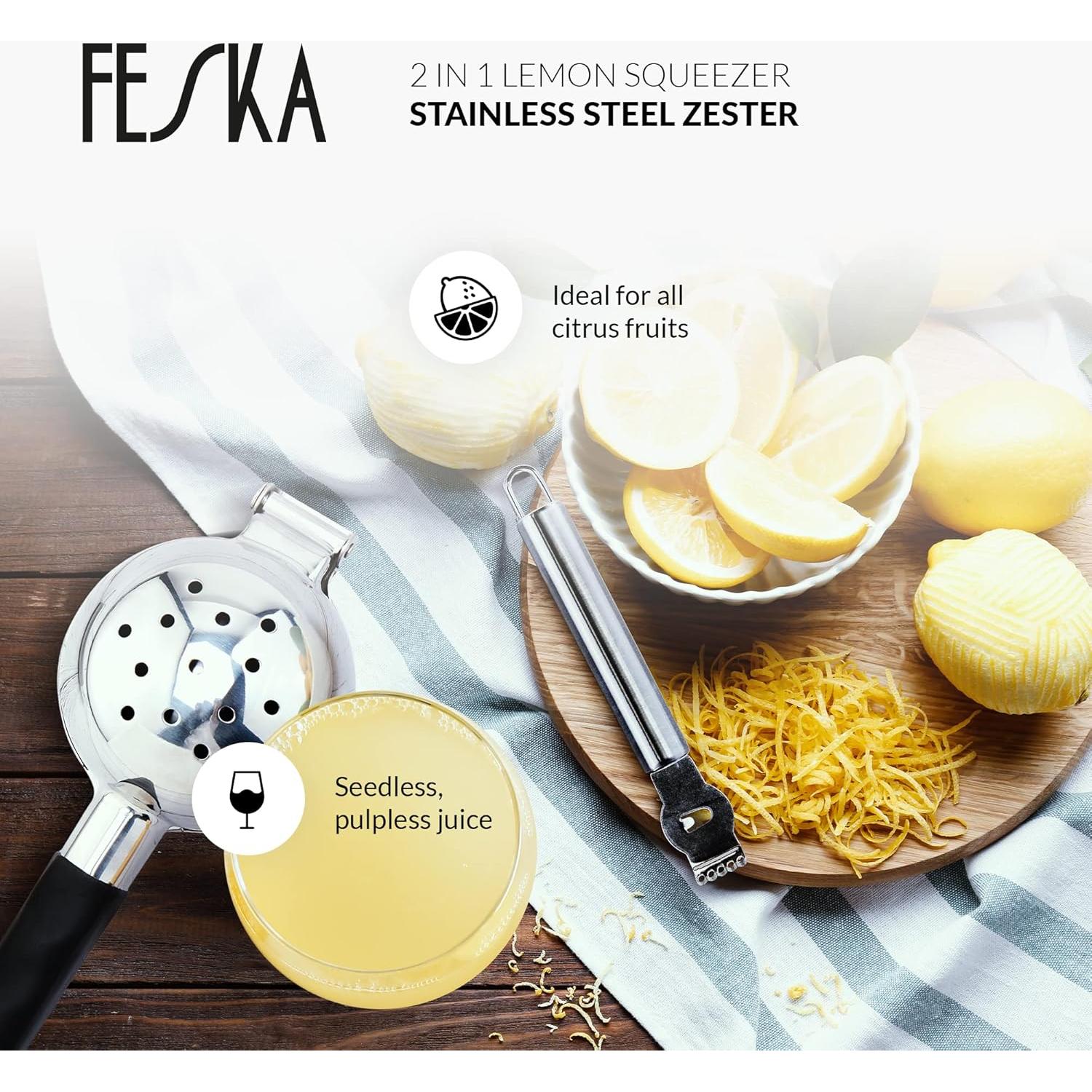 Exprimidor de Limón FESKA Acero Inoxidable 2 Pcs 0.5L