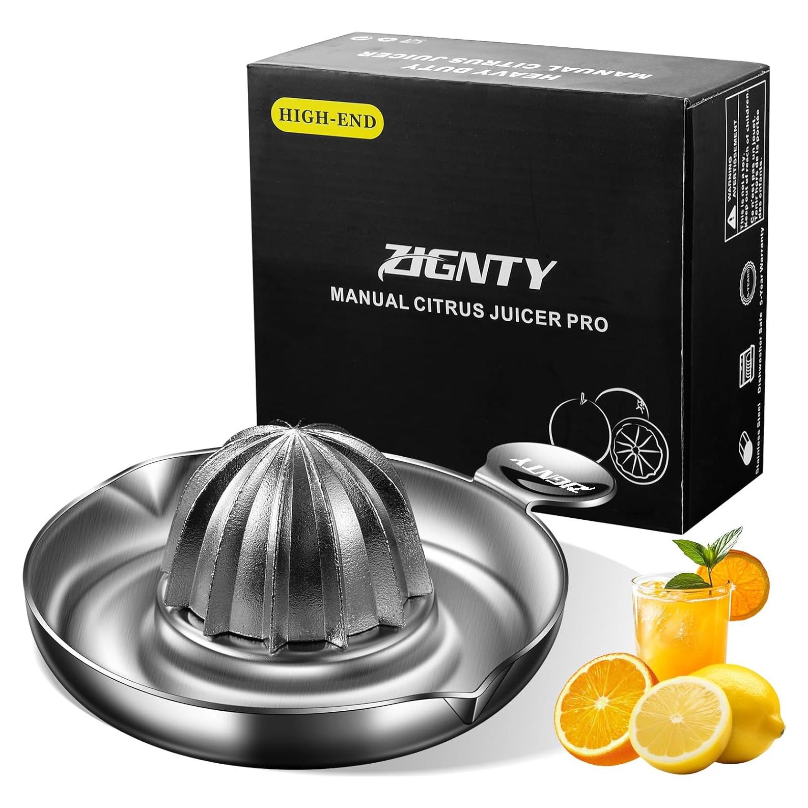 Exprimidor Manual de Cítricos ZIGNTY Acero Inoxidable 200ml
