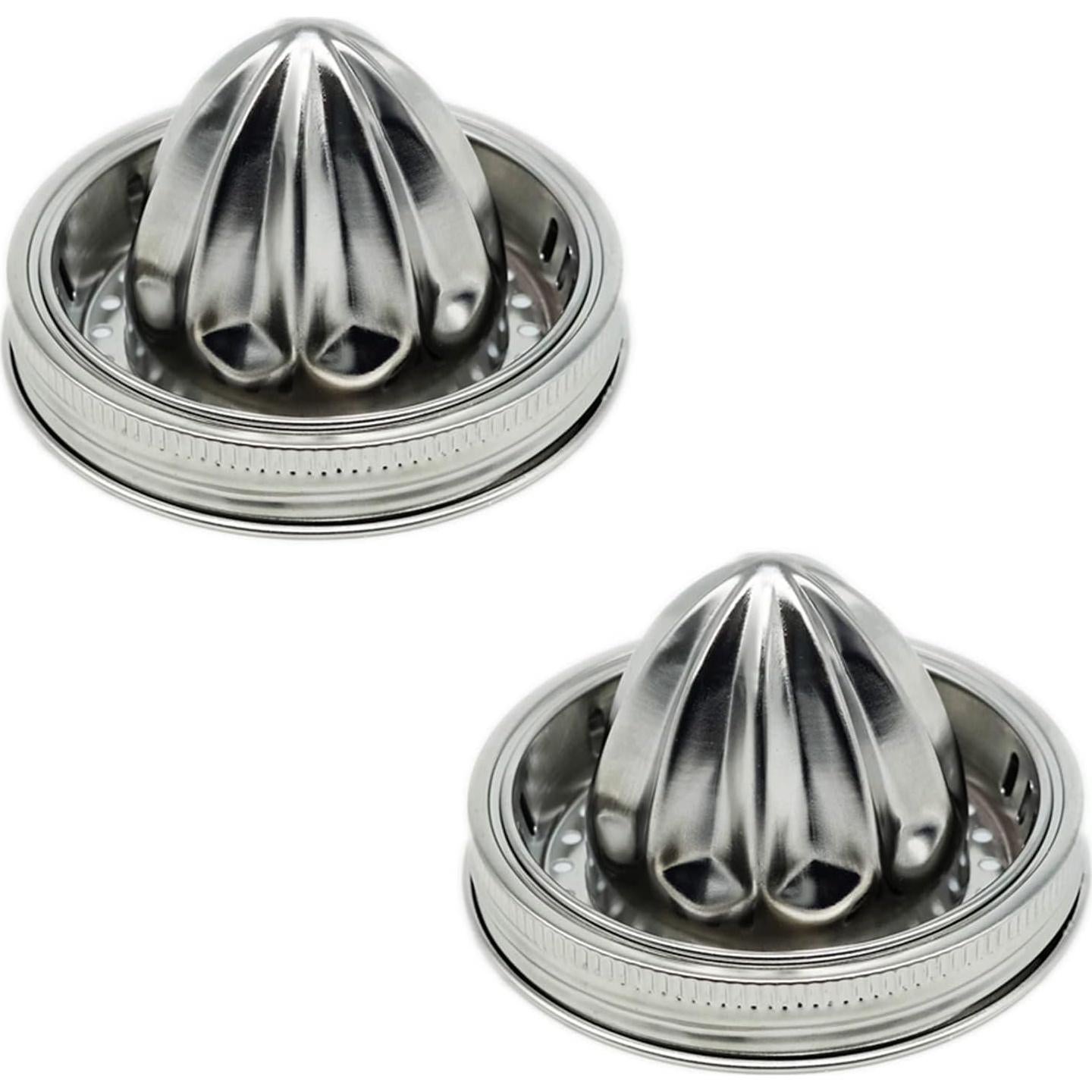 Tapa exprimidor manual QurHapzy para frascos Mason 3.38"