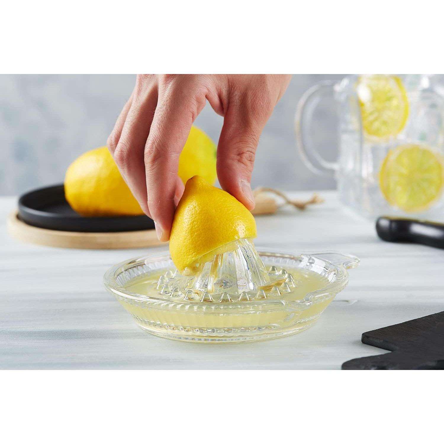 Exprimidor Manual de Cítricos DUHALINE de Vidrio Claro 0.65L