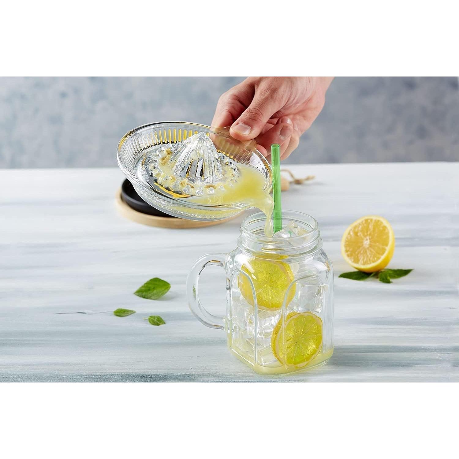 Exprimidor Manual de Cítricos DUHALINE de Vidrio Claro 0.65L