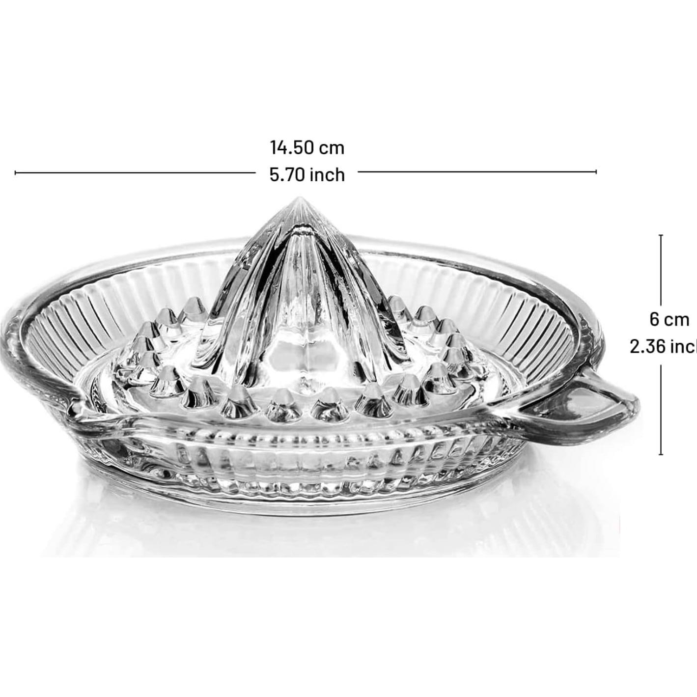 Exprimidor Manual de Cítricos DUHALINE de Vidrio Claro 0.65L