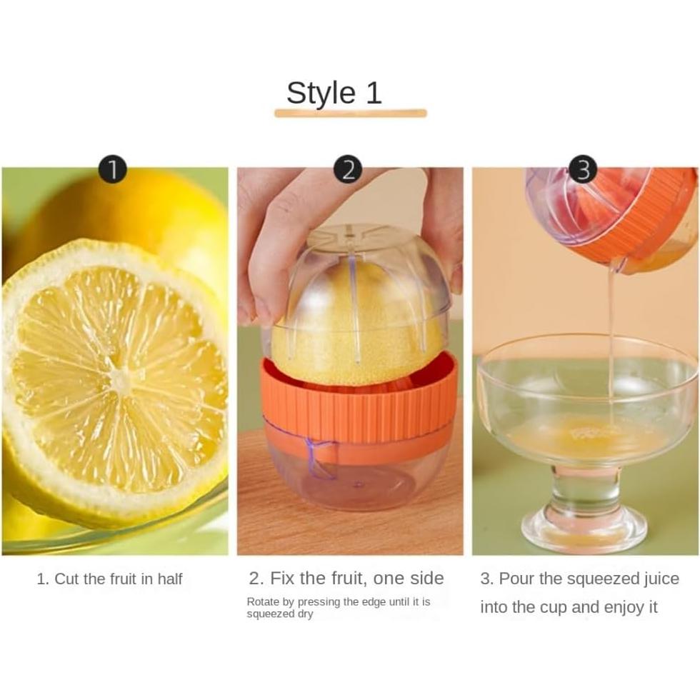 Exprimidor de Limón Manual Gifthub 2 PCS con Taza Plástico