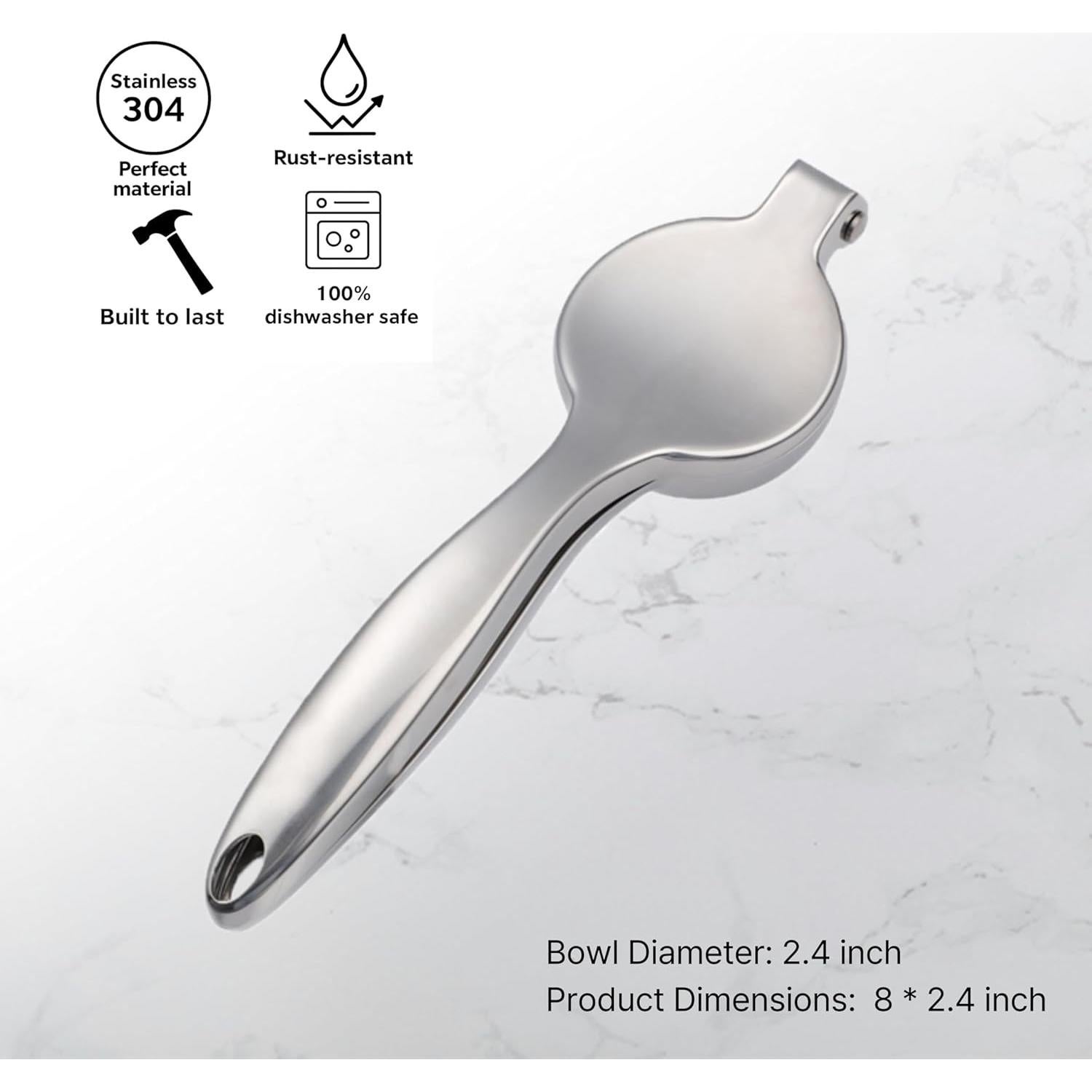 Exprimidor Manual de Limón ANOOKAM de Acero Inoxidable 304