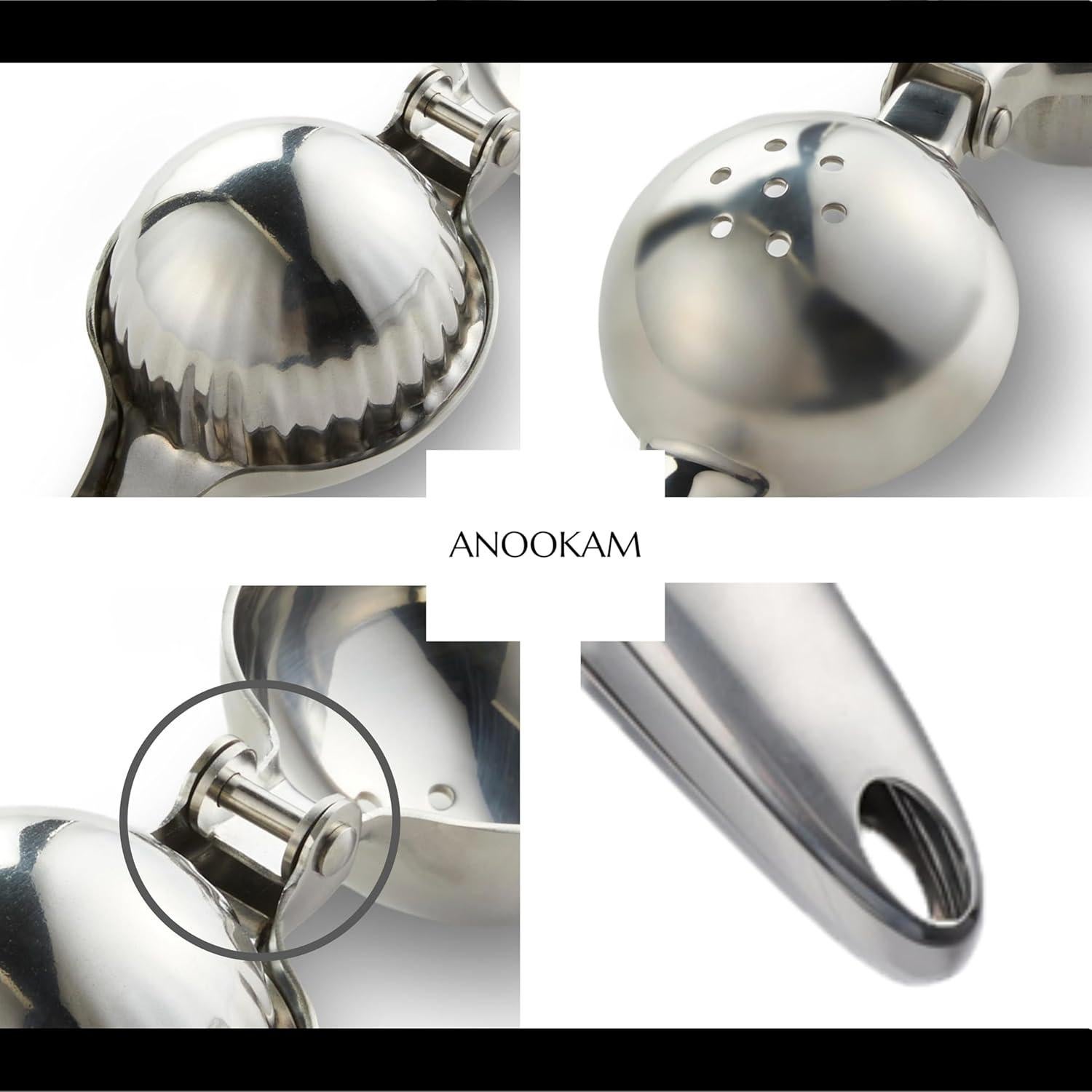 Exprimidor Manual de Limón ANOOKAM de Acero Inoxidable 304