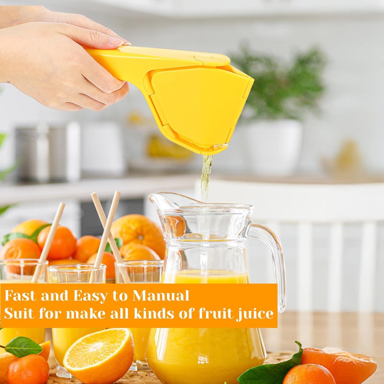 Exprimidor Manual de Limón Hpmjz Amarillo 21x9x3 cm