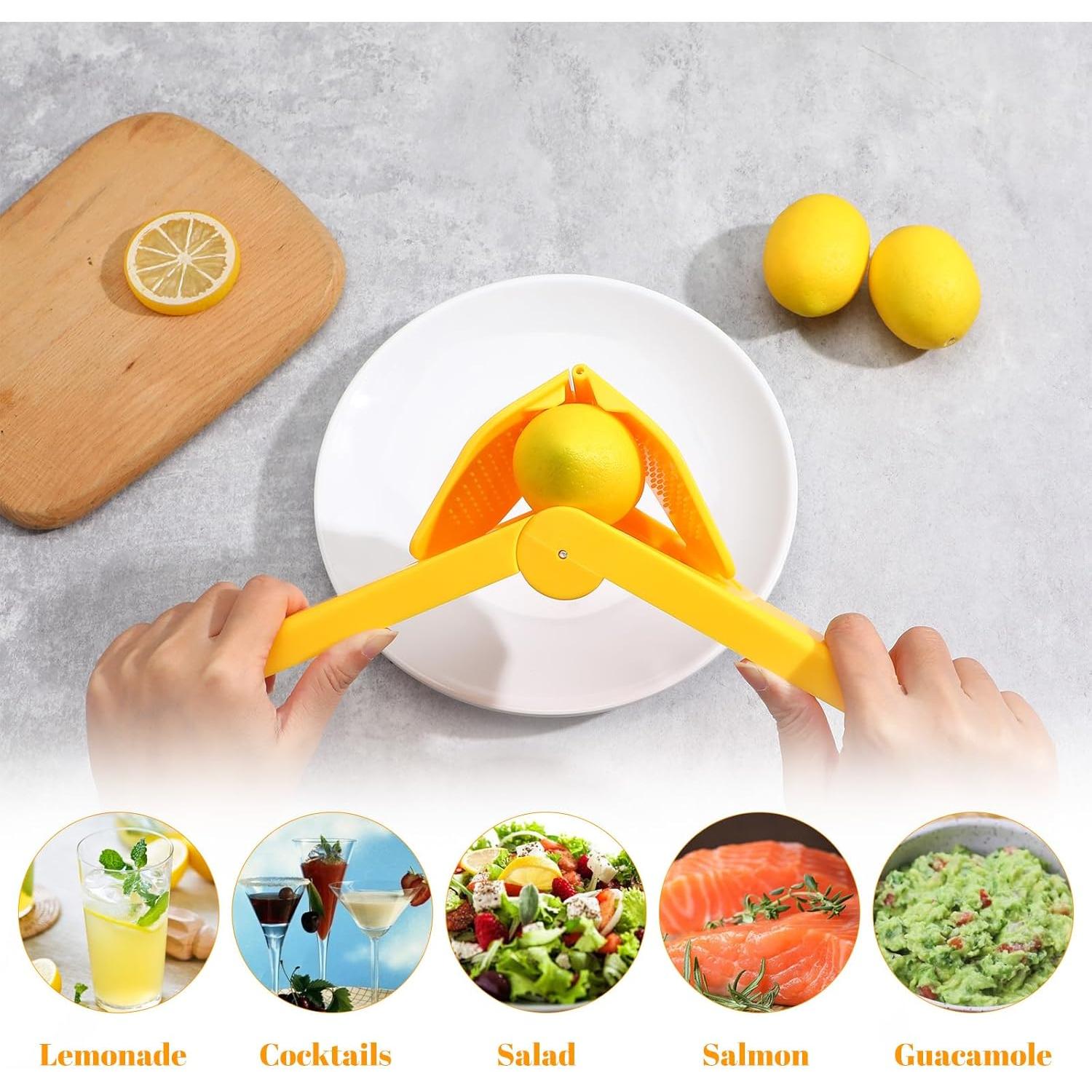 Exprimidor Manual de Limón Hpmjz Amarillo 21x9x3 cm