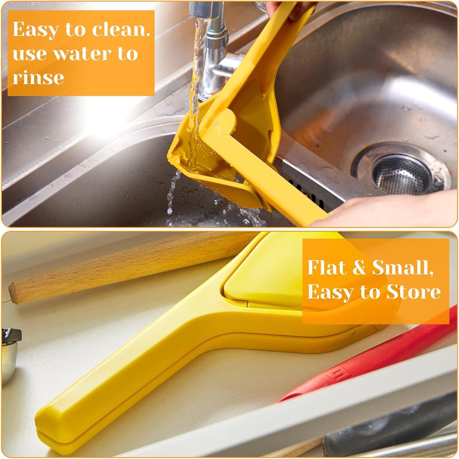 Exprimidor Manual de Limón Hpmjz Amarillo 21x9x3 cm