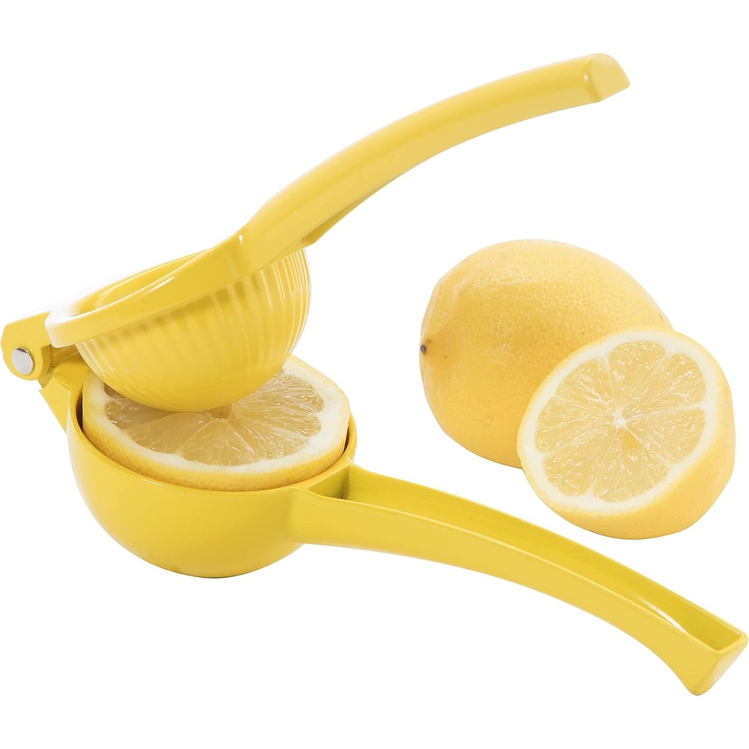 Prensa de Limón OGGI - Exprimidor Manual de Aluminio Amarillo