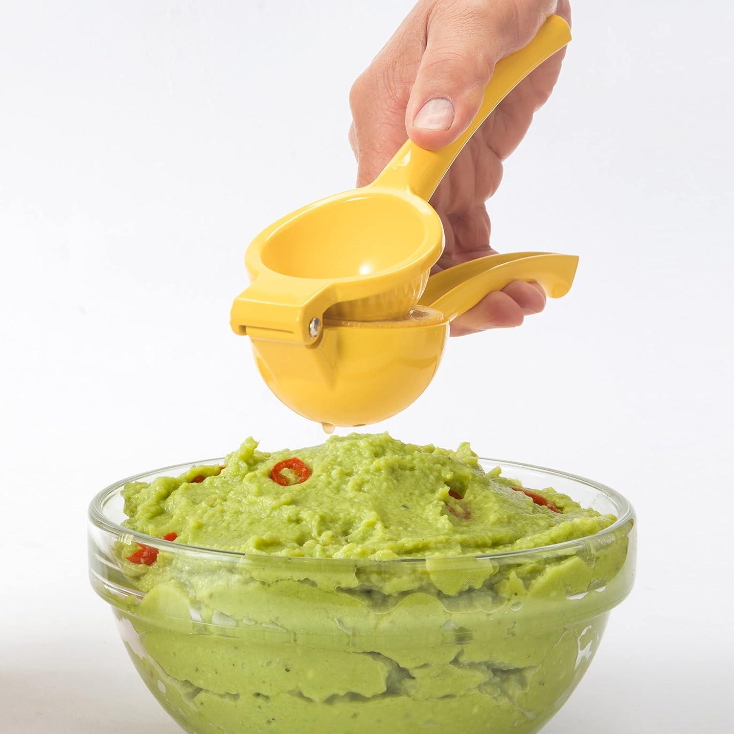 Prensa de Limón OGGI - Exprimidor Manual de Aluminio Amarillo