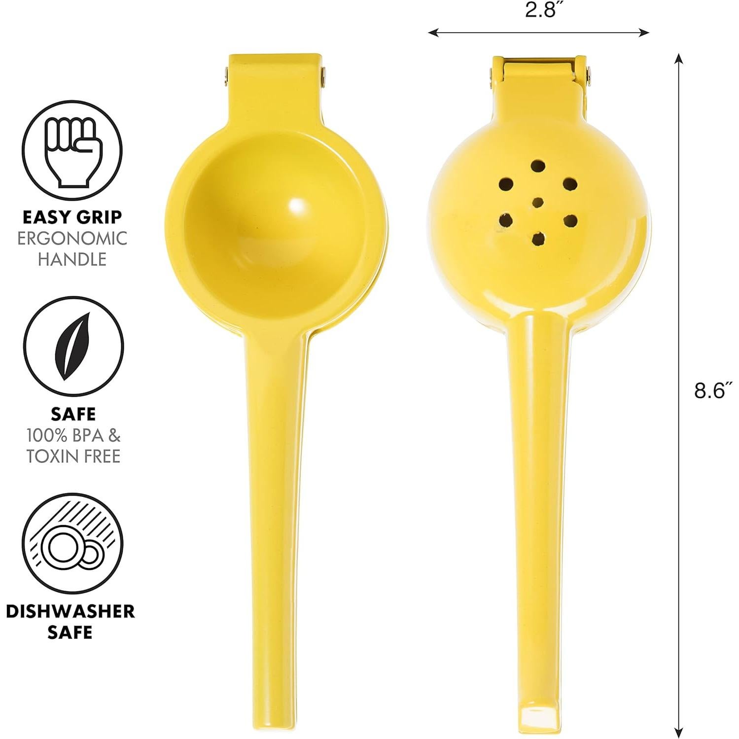 Prensa de Limón OGGI - Exprimidor Manual de Aluminio Amarillo