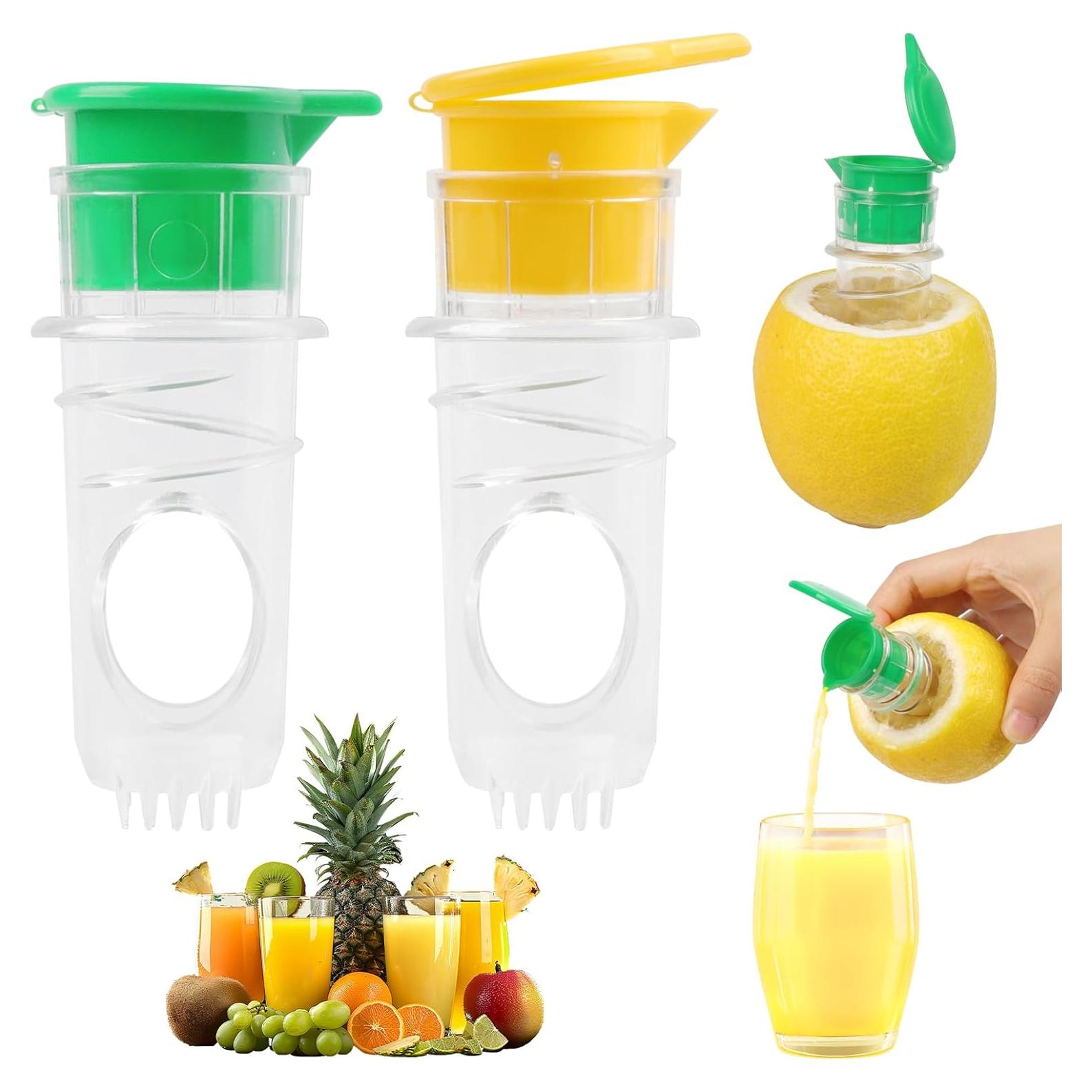 Exprimidor Manual de Limón Loghohu 2 Piezas Verde y Amarillo