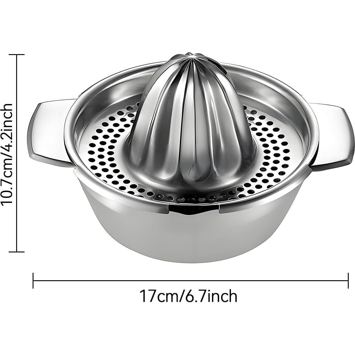 Exprimidor Manual de Limón y Naranja Pebipoo Acero Inoxidable