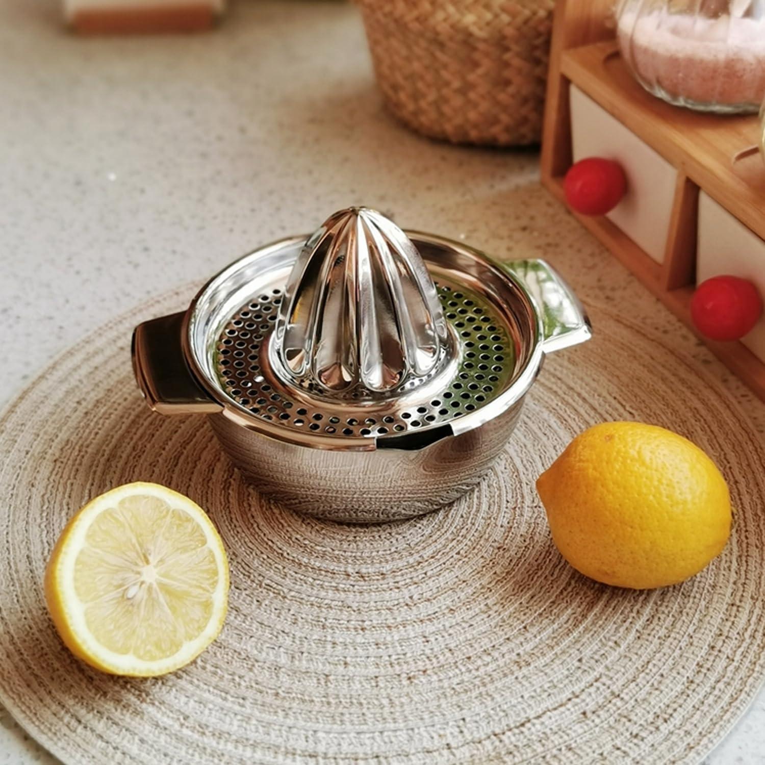Exprimidor Manual de Limón y Naranja Pebipoo Acero Inoxidable