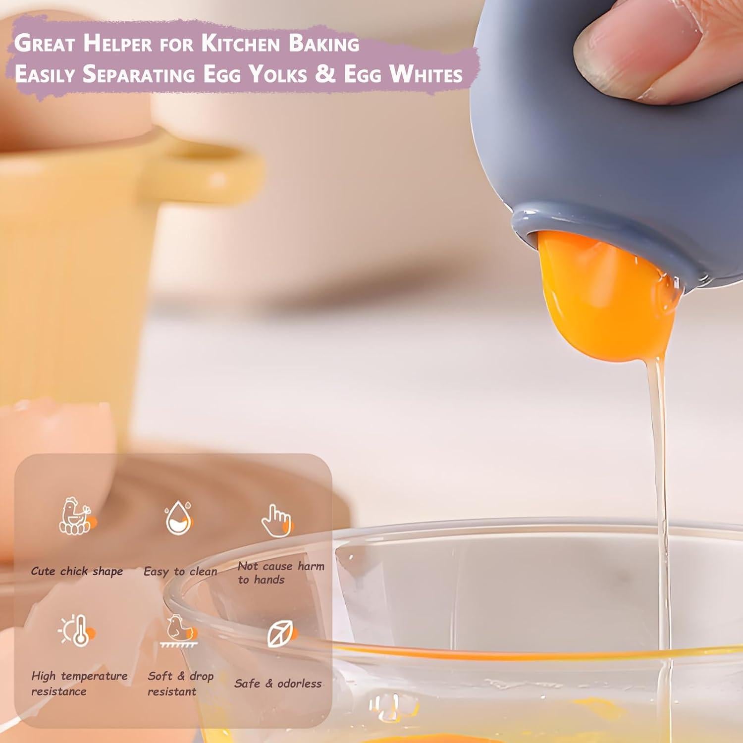 Separador de Huevos Kesttenn Rosa, Silicona, Sin Desorden