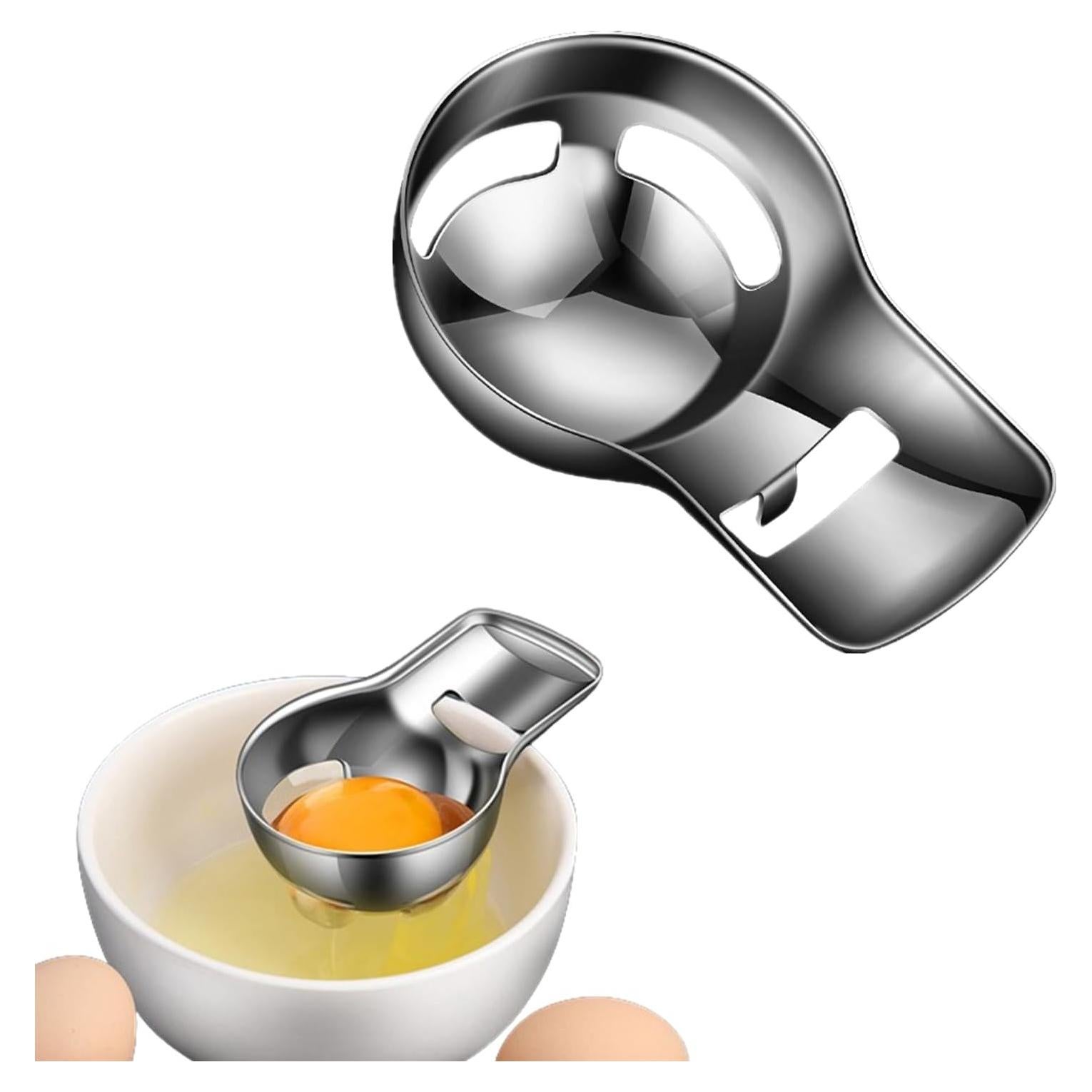 Separador de Yemas de Huevo DKJEkdje Acero Inoxidable 9x5.7cm