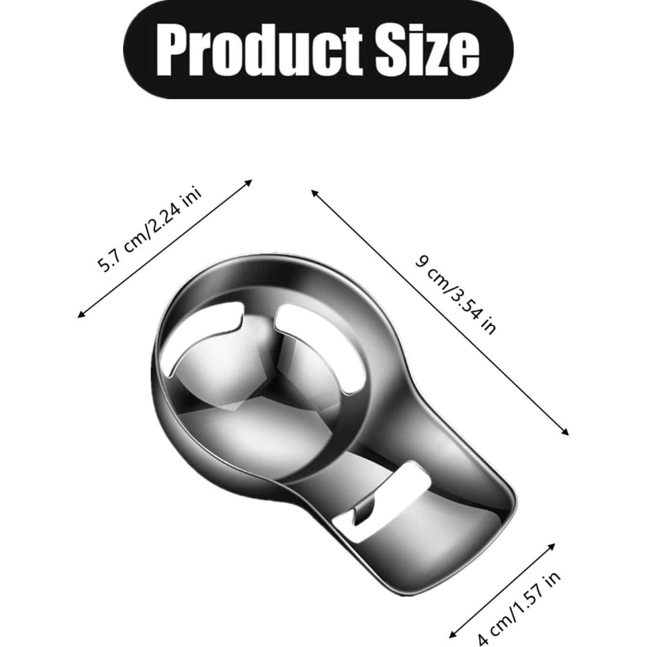 Separador de Yemas de Huevo DKJEkdje Acero Inoxidable 9x5.7cm